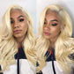 13x4 Lace Front Human Hair Wigs 613 Body Wave Density