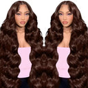 13x4 HD Brown Lace Front Human Hair Wig