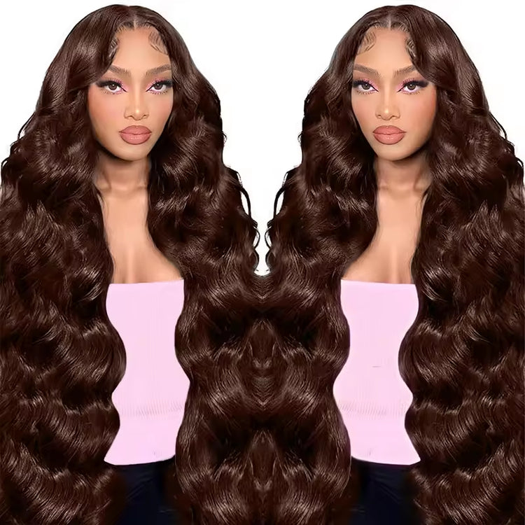 13x4 HD Brown Lace Front Human Hair Wig