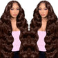 13x4 HD Brown Lace Front Human Hair Wig