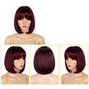 Human Hair Wig Full-head Wig Short Without Lace