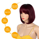 Human Hair Wig Full-head Wig Short Without Lace