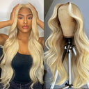 13x4 Lace Front Human Hair Wigs 613 Body Wave Density