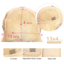 13x4 Lace Front Human Hair Wigs 613 Body Wave Density