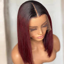 1B/99J Short Straight Bob Human Hair Wig